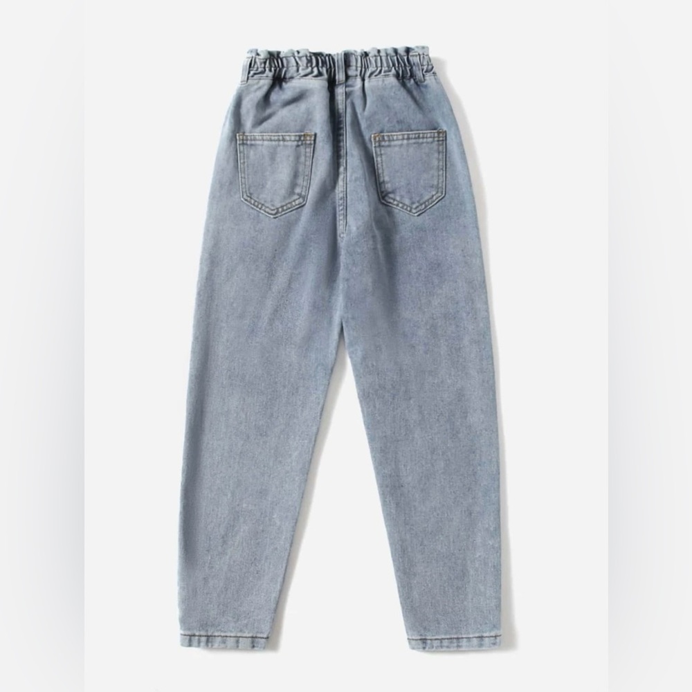paper bag girls blue jeans